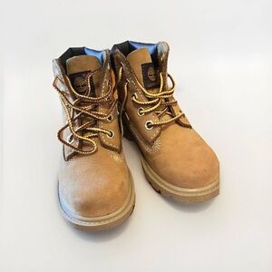 Timberland Toddler Size 7 Construction Style Tan/Wheat Leather Ankle Boots